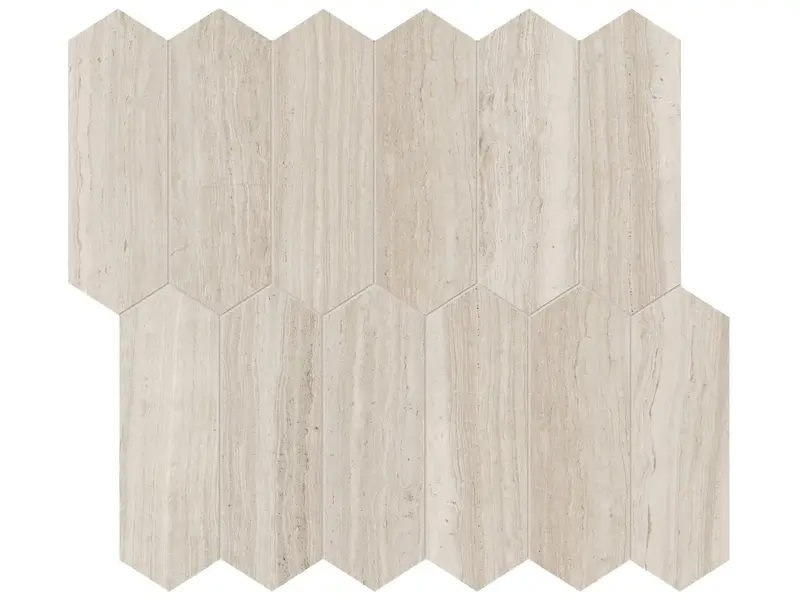 Anatolia Mosaic Strada Mist Picket Honed 11" x 12"