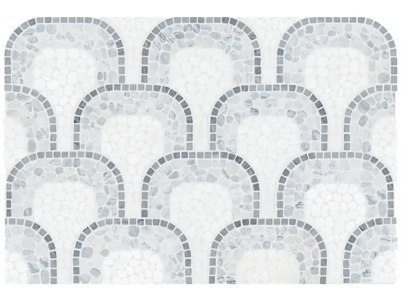 Anatolia Mosaics Cabana River Flow Pebble Tumbled 8" x 16"