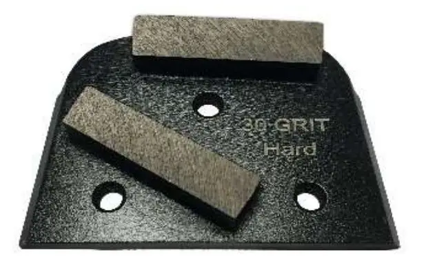 Bartell Morrison Diamond Grinding Blade SlideMAG Grit 16 Grey with Double Rectangle and Hard Bond