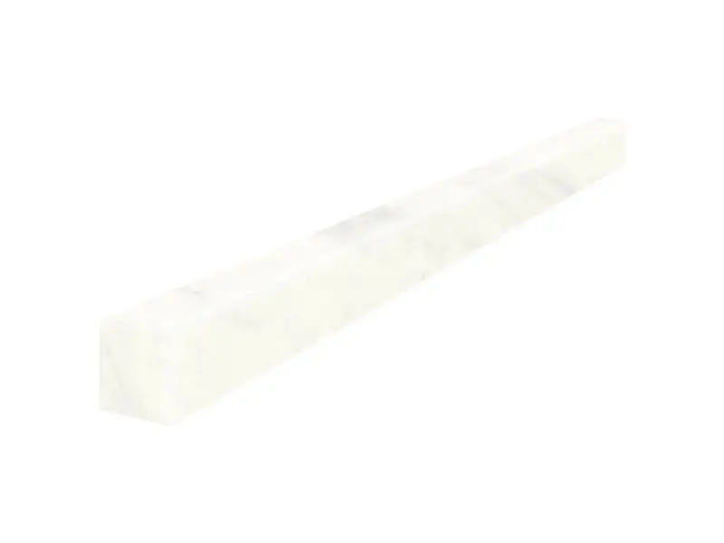 1/2 x 12 in Eterna Bianco Honed Marble Deco-Bar