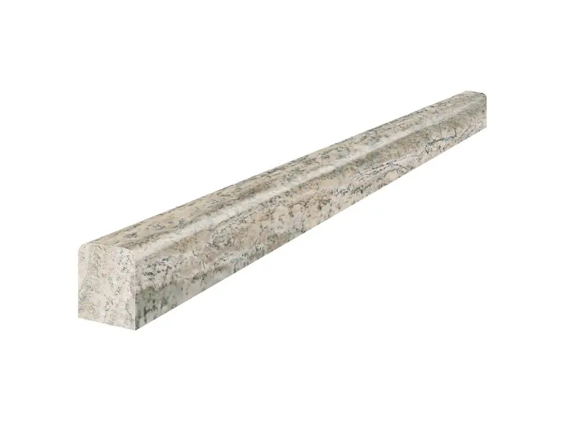 Anatolia Wall Tuiles Silver Ash Veincut Filled & Honed Deco-Bar 1/2" x 12"