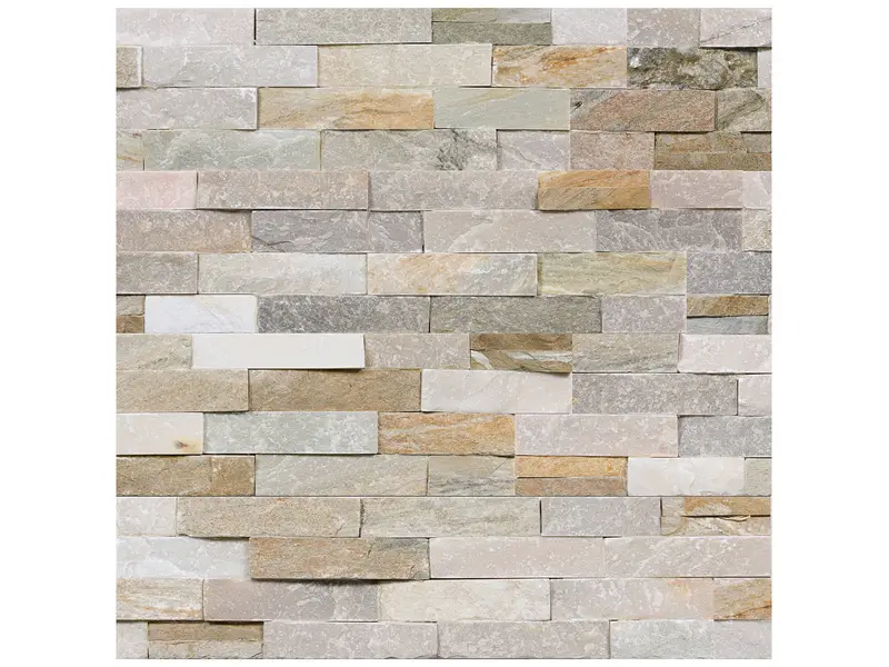 Anatolia - Natural Stone Mosaic Ledger Stone Beachwalk Corner Panel Honed - 6" x 24"