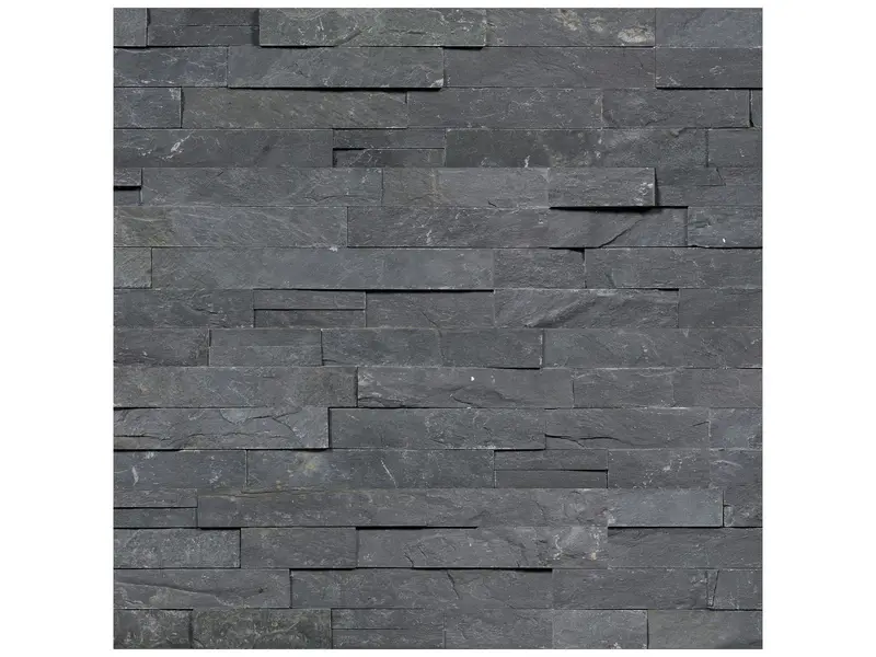 Anatolia - Natural Stone Mosaic Ledger Stone Carbon Corner Honed - 6" x 24"