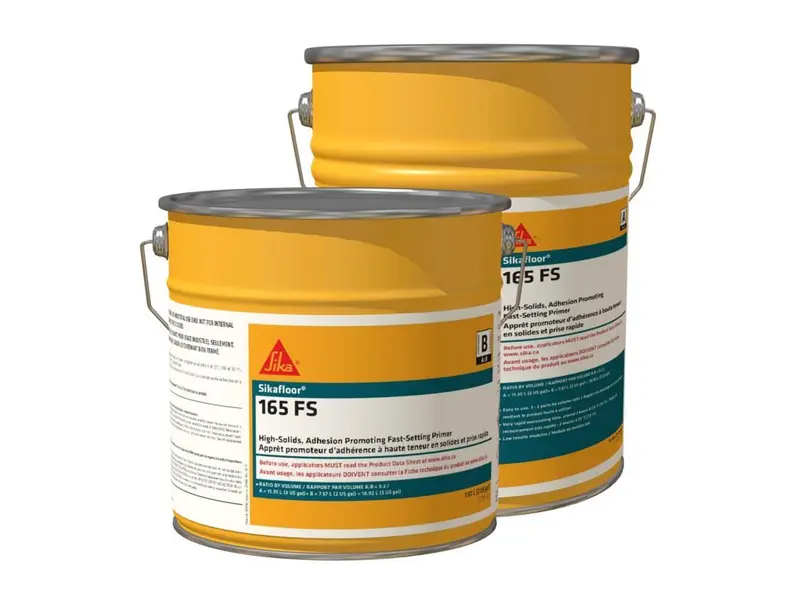 Sika - Epoxy Coating Sikafloor-165 FS Clear Slight Amber Part A + B - 5 gal