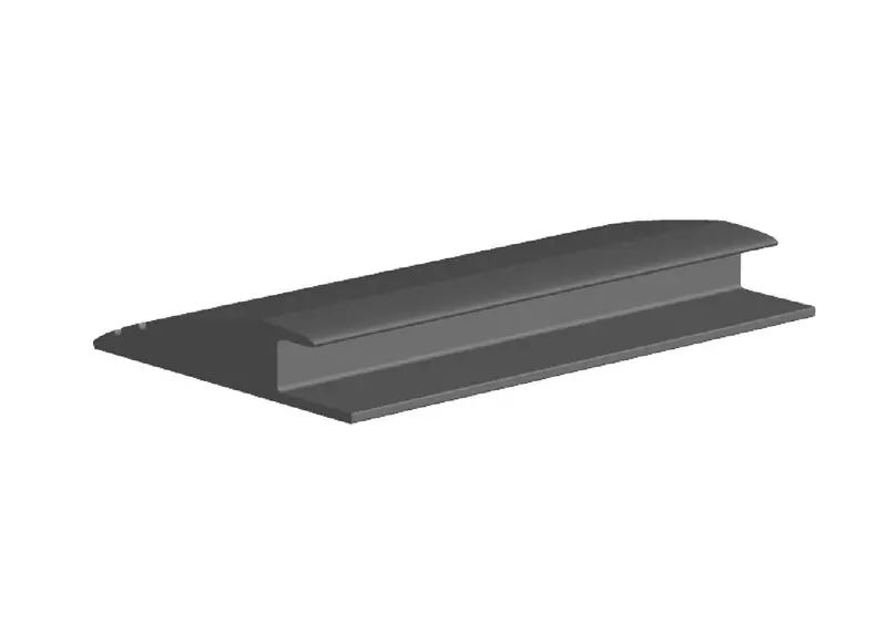 Core Flooring - Carpet Reducer Vinyl #14 Light Grey - 3/16" (4.8 mm) x 1" x 12'