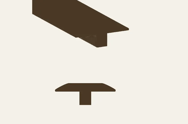 Planchers 1867 Laminate Authentic Studio 12 Prague T-Molding 106"