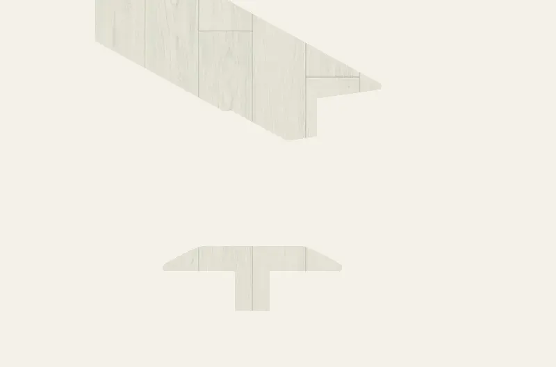 Planchers 1867 Laminate Flooring Authentic Premium Opal Oak T-Molding 92"