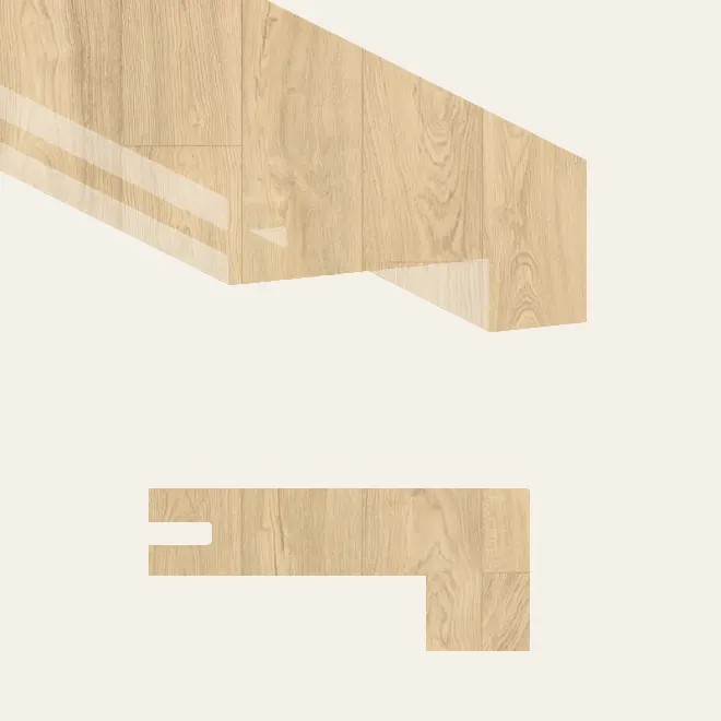 Planchers 1867 Laminate Artureon Grande Elegant Stair Nose 79-3/4"