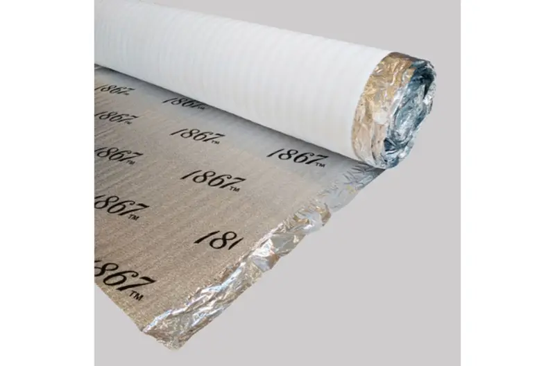 Planchers 1867 Wood & Laminate Acoustic Membrane Roll SONO +  Aluminum Layer Foam (200 sqft)