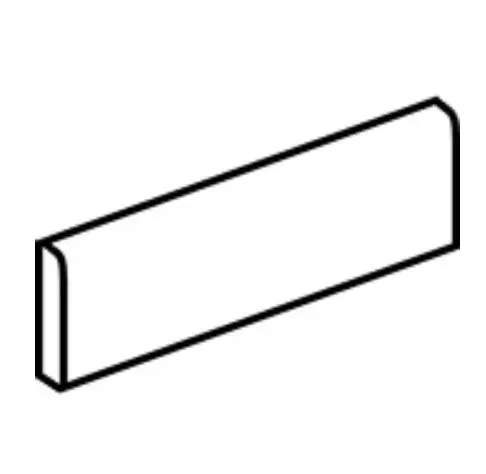 Planchers 1867 Floor Tile Rasa Beige Step One Side Bullnose 12" x 48"