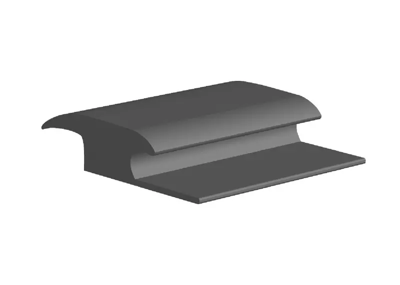Core Flooring - Carpet Reducer Vinyl #12 Tan - from 3/8" (9.5 mm) to 5/16" (7.9 mm) x 1-9/16" x 12'