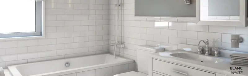 Planchers 1867 Wall Tiles Metro White Matte 4" x 12"