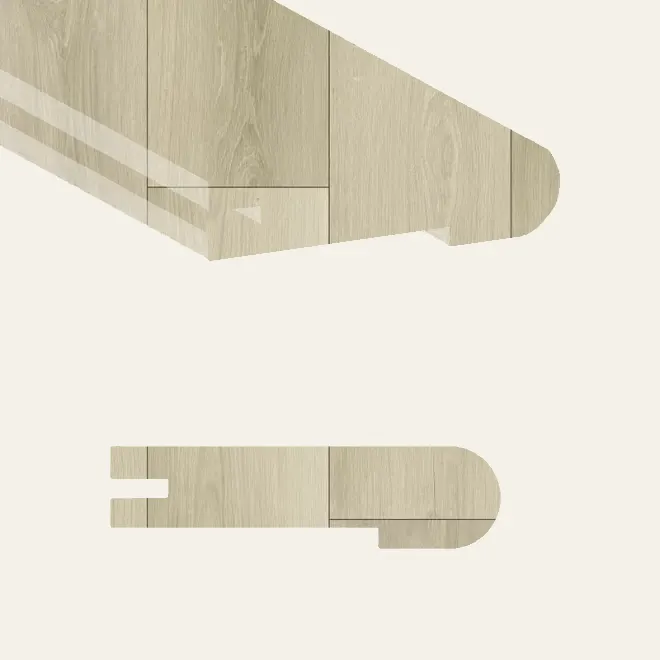 Planchers 1867 Vinyl Evolution Magma Pro Bark Stair Nose 94"