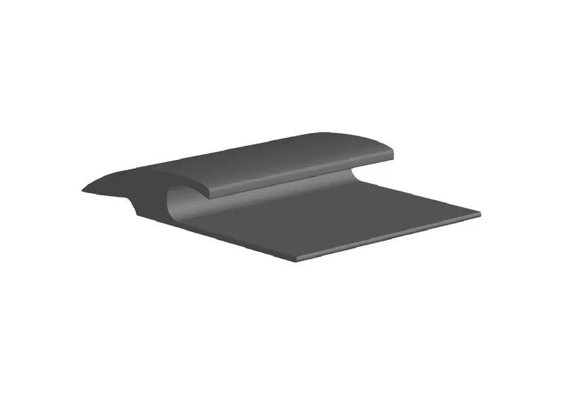 Core Flooring - Carpet Reducer Vinyl #17 Blue/Grey - from 1/8" (3.2 mm) to 5/16" (7.9 mm) x 1-5/8" x 12'
