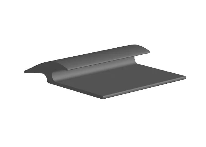 Core Flooring - Carpet Reducer Vinyl #10 White - from 1/8" (3.2 mm) to 3/16" (4.8 mm) x 1" x 12'