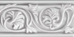 Centura Wall Tiles Retroclassique Lily Polished Floral Listello 3" x 6"