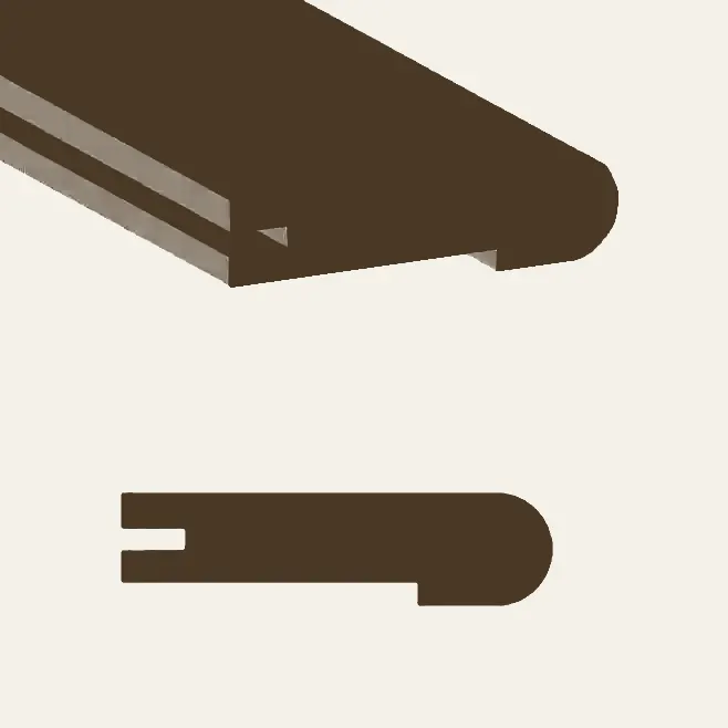 Beaulieu Vinyl Expedition Gingko Flush Stair Nose 94-1/2"