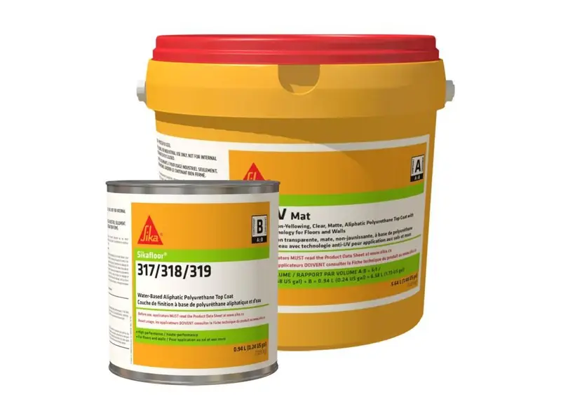 Sika - Polyurethane Coating Sikafloor-317 UV Matte Clear Part A + B - 6.58 L