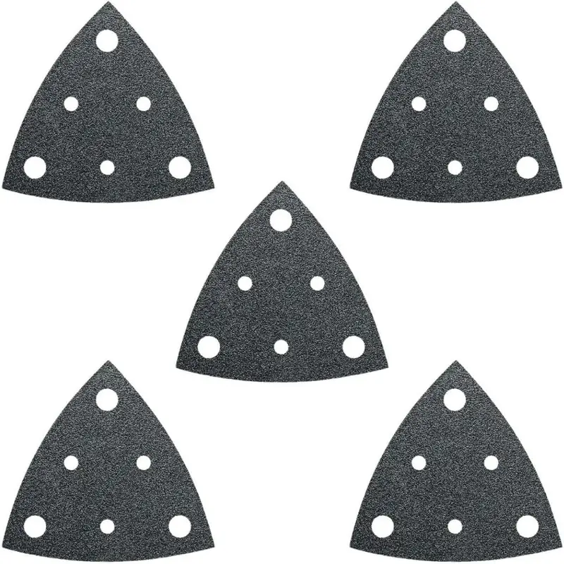 Fein - Hook-and-Loop Perforated Sanding Sheets 3-1/8" Edges Grit 180 (Pack of 5)