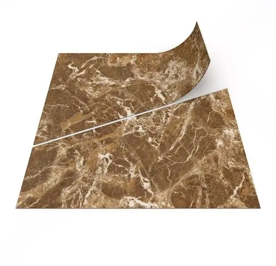 Forbo Vinyl Tiles Allura LVT Dryback 0.7 DR7 Material Ochre Marble Trapezoid Click Lock 19-11/16" x 19-11/16"