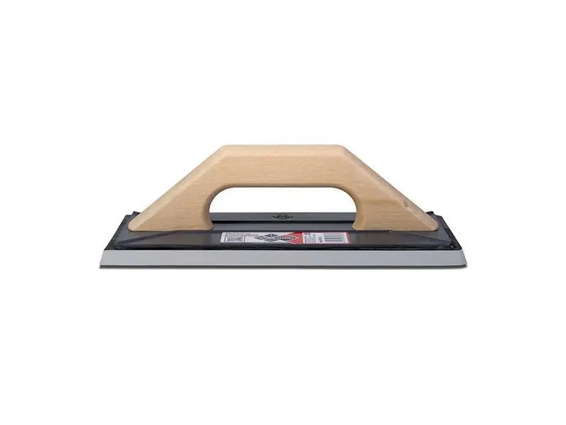 Rubi TERMOFLEX SUPERPRO Rubber Grout Trowel Wooden Handle 9-13/16" x 4-5/16" x 3/8"