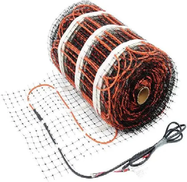 Drexma Floor Heating Mat WarmAll Interior Concrete Slab on Mesh 6W 240V (115 sqft)