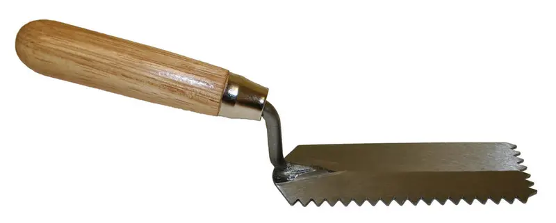 Barwalt V-Notched Margin Trowel 1/4" x 1/4"