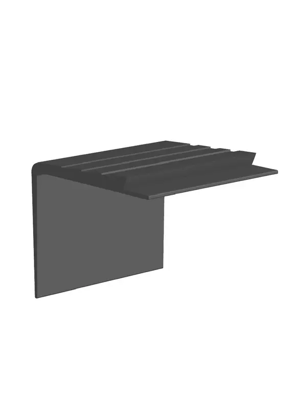 Core Flooring - Square Vinyl Stair Nose #10 White - 1-1/16" (42.9 mm) x 1-1/2" x 12'