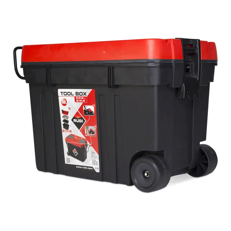 Rubi Tool Box Plastic for Bricklaying 14" x 16" x 24"
