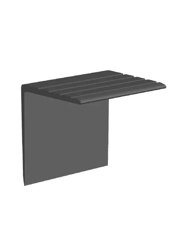 Core Flooring - Vinyl Overlap Stair Nose Square #11 Blue - 1-3/4" (44.4 mm) x 1-1/2" x 12'