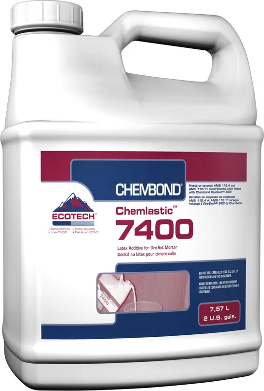 Chembond - Chemlastic 7400 Latex Additive for Dry-Set Mortar - 7.57 L