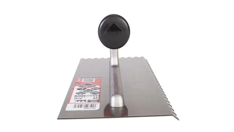 Rubi Square Notched Trowel RubiFlex 45° 11" Steel 1/4" x 1/4"