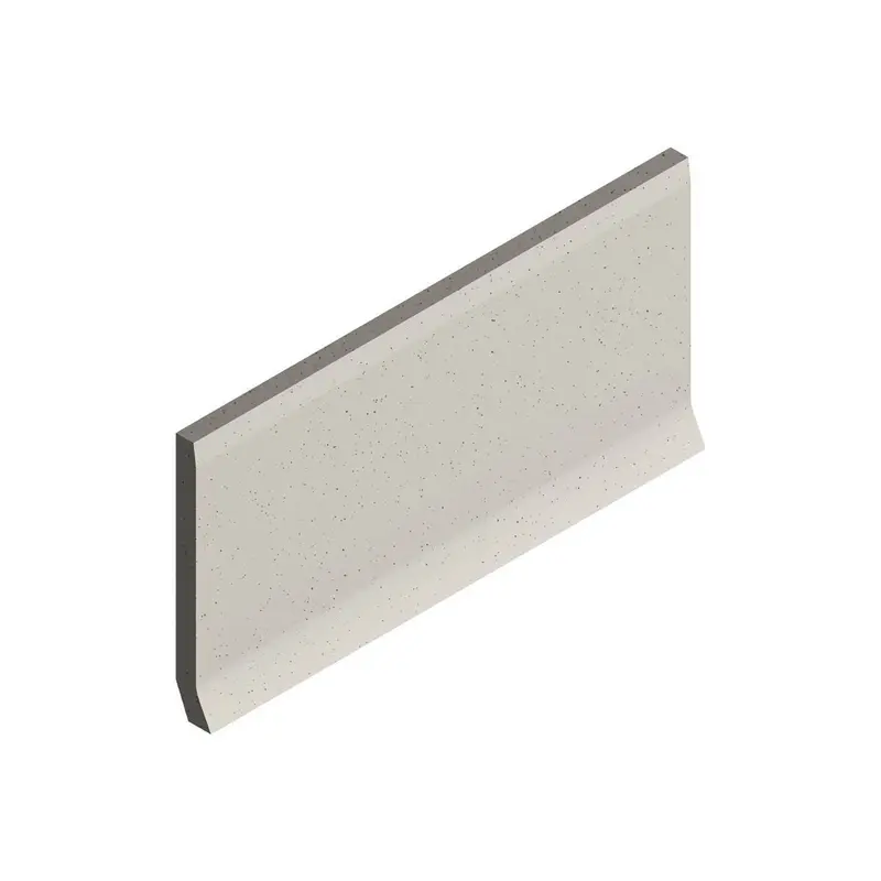 Centura Floor Tiles Dotti Matte Ivory Covebase Sit-On 4" x 8" (Pack of 18)