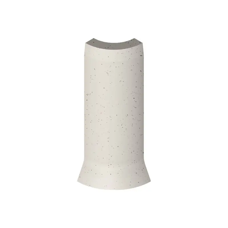 Centura Floor Tiles Dotti Matte Ivory Covebase Outside Corner Sit-on 1" x 4" (Pack of 12)