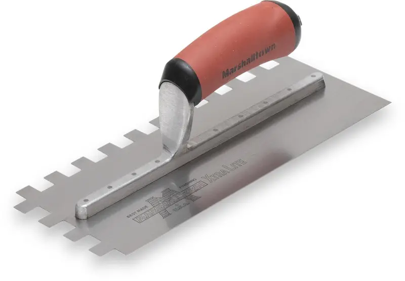 Marshalltown - Notched Trowel 4 1/2" x 11", Square-Notch 1/2"