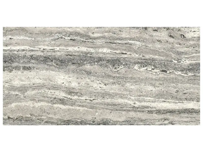 Anatolia Floor Tiles Majesto Travertino Titanium Organic Matte 12" x 24"