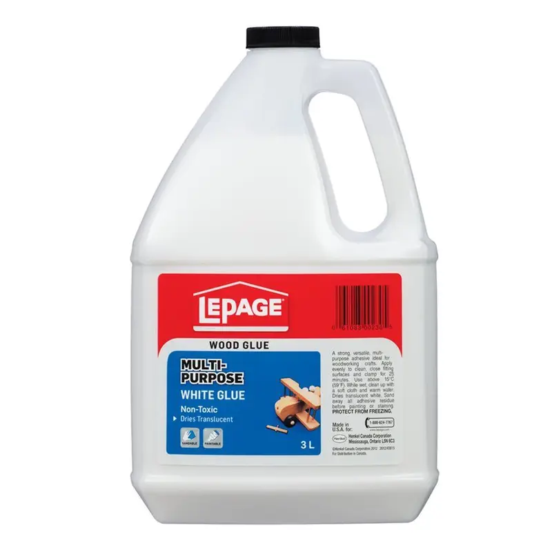 Toolway - Lepage Multi-Purpose White Glue Refill Bottle - 3 L