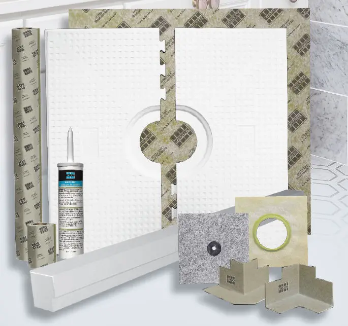 Laticrete - Hydro Ban Shower Pan Kit with Center Drain 32" x 60"