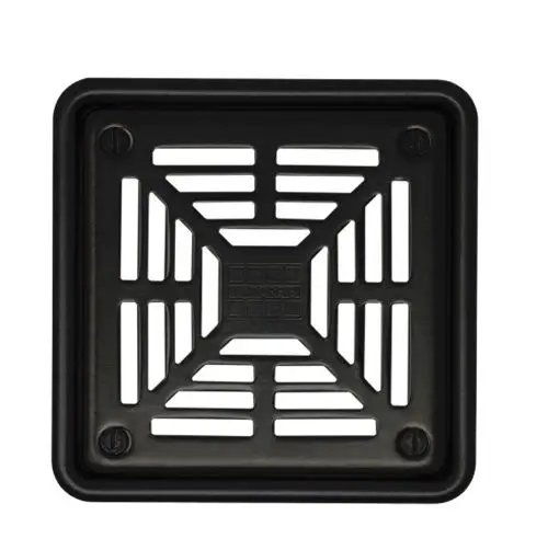 Laticrete - Hydro Ban Shower Grate Stainless Steel Matte Black 10 cm x 10 cm