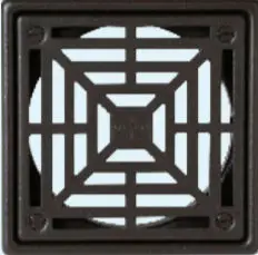 Laticrete - Hydro Ban Oil Rubbed Bronze Drain Grate 4" x 4"