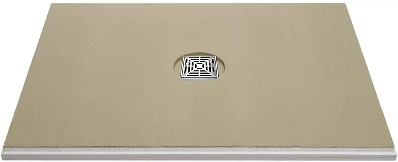 Laticrete Hydro Ban Pre-Sloped Shower Pan Brass Center Drain 38" x 66"