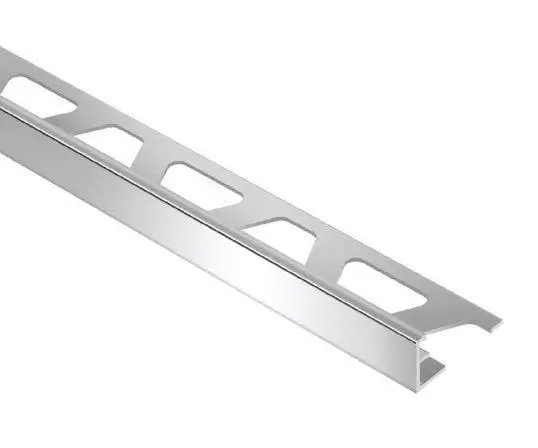 Schluter - SCHIENE Floor Edge Trim Aluminum Chrome poli 3/8" (10 mm) x 10'