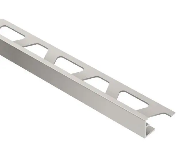 Schluter - SCHIENE Floor Edge Trim Aluminum Nickel mat 3/8" (10 mm) x 10'