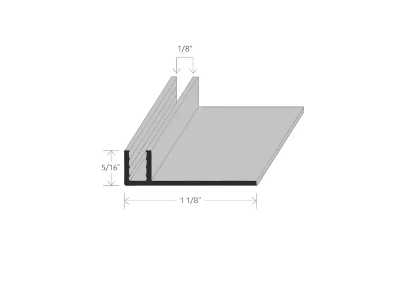 Core Flooring - Pinless Carpet Gripper - 5/16" (7.9 mm) x 1-1/8" x 12'