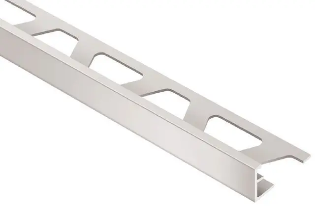 Schluter - SCHIENE Floor/Wall Edge Trim Anodized Aluminum Matte 3/8" (10 mm) x 10'