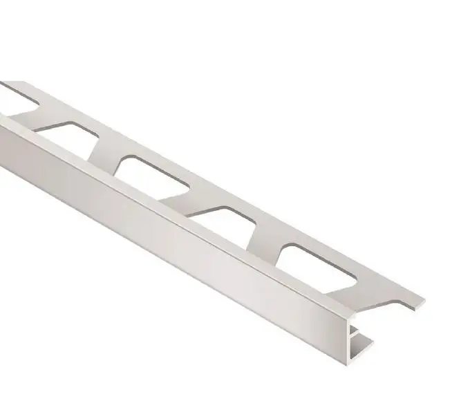 Schluter - SCHIENE Floor Edge Trim Anodized Aluminum Satin 1/2" (12.5 mm) x 10'