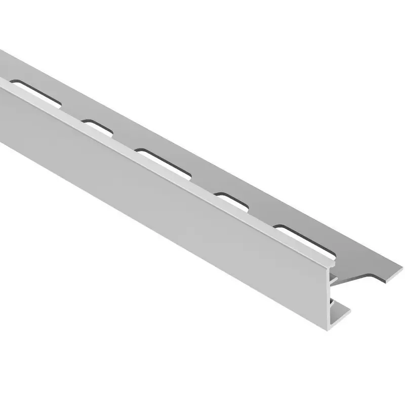Schluter - SCHIENE Floor/Wall Edge Trim Anodized Aluminum Matte 13/16" (21 mm) x 8' 2-1/2"
