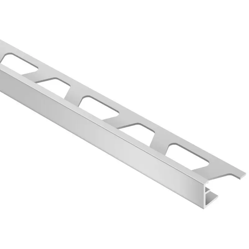 Schluter - SCHIENE Floor/Wall Edge Trim Anodized Aluminum Matte 1/4" (6 mm) x 8' 2-1/2"