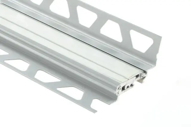 Schluter DILEX-BTO Expansion Joint Profile for Bridging Joints Anodized Aluminum Matte 1/2" x 9/16" (15 mm) x 8' 2-1/2"