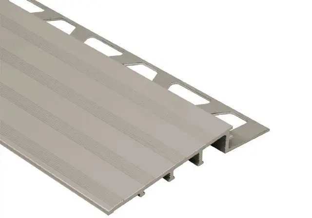 Schluter - RENO-RAMP Wide Reducer Profile - Aluminum Anodized Matte 3-1/2" x 8' 2-1/2" x 9/16" (15 mm)
